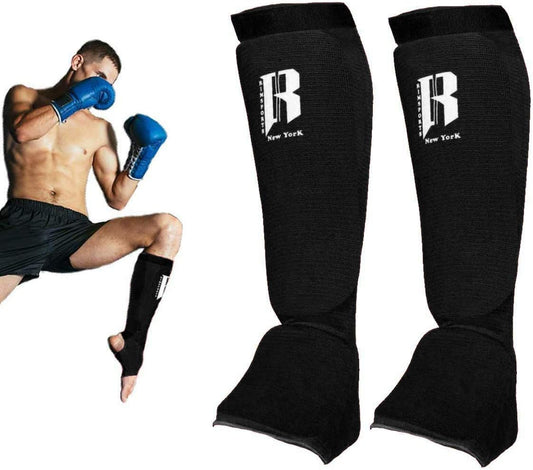 Muay Thai Shin Guards Kickboxing Premium MMA Shin Guards and Shin Pads Ideal Shin Guard for Shin Protection Wrestling, Sparring, Muay Thai, Kickboxing & Karate