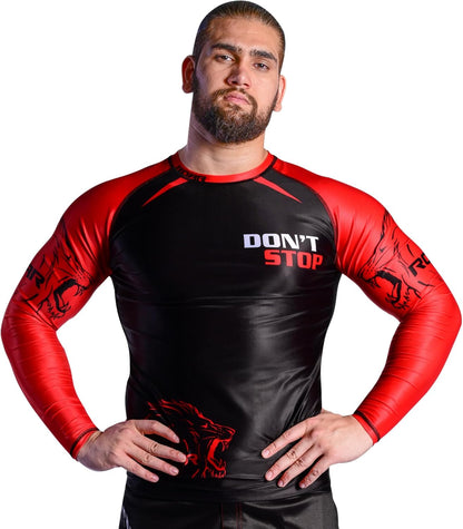 Roar BJJ Rash Guards MMA Grappling Jiu Jitsu Training No Gi Fight Wear Mens Compression Shirts