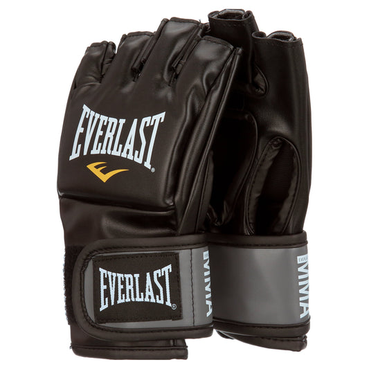 MMA Pro Style Grappling Boxing Gloves, Small and Medium, Black