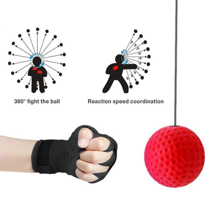 Boxing Speed Ball Head-Mounted PU Punch Ball MMA Sanda Training Hand Eye Reaction Gym Sandbag Muay Thai Boxeo Fitness Equipment